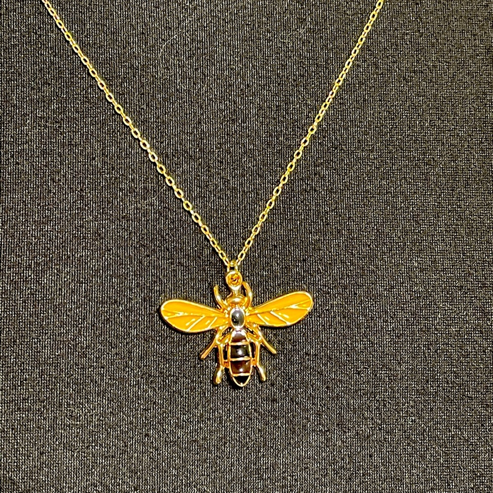 Bee themed necklace